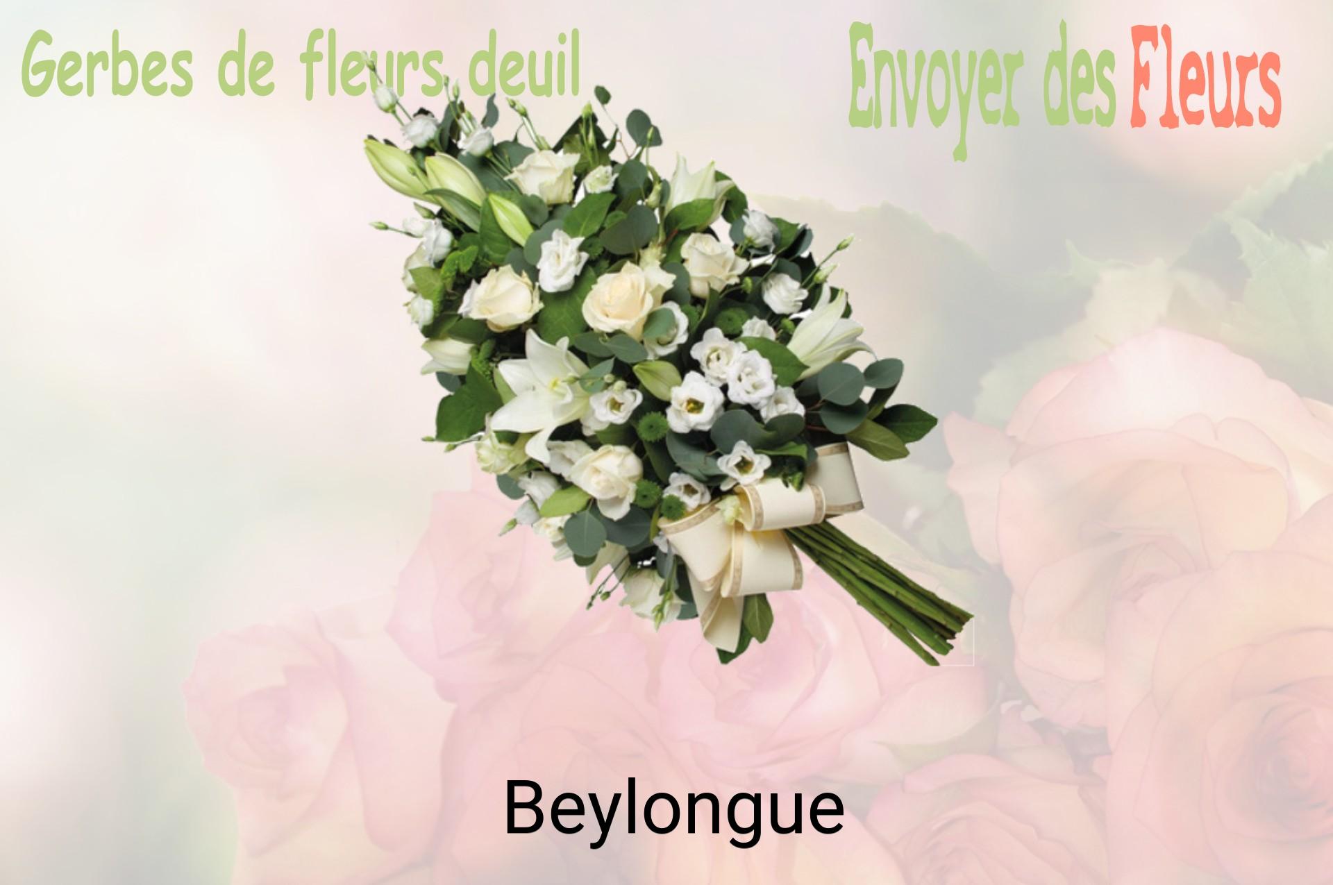 Gerbe de fleurs de deuil livrée à Beylongue